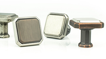 Berenson Harmony Collection Mixed Metal Knobs